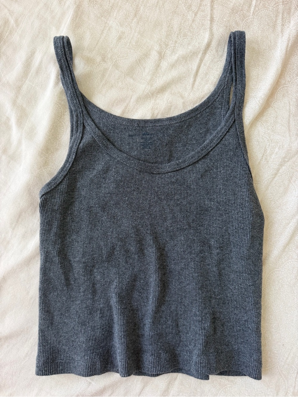 Brandy Melville Beyonca Gray Tank Top